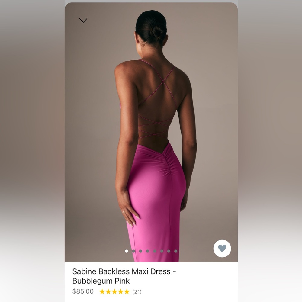 Meshki backless maxi dress